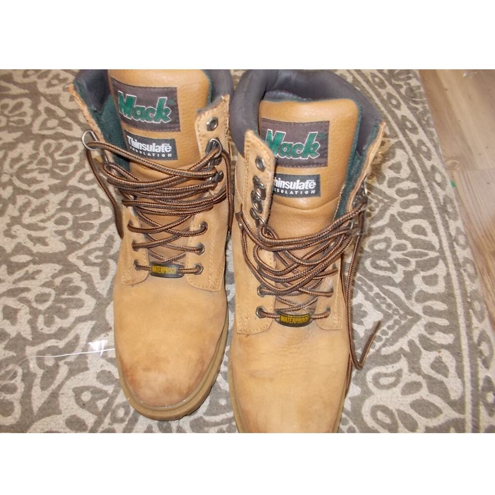 Mack Mens Waterproof Thinsulate Insulated Leather Work Boots Tan 7.5 098/04/1030